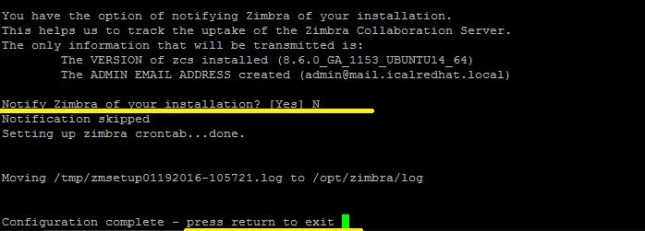 Konfigurasi Zimbra Mail Server Komplit